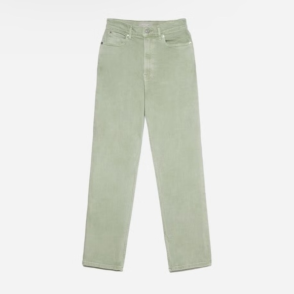Everlane Way High Slim Aqua Gray Green Jeans Size 28 Regular - Picture 2 of 9